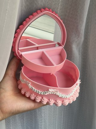 Joyero Tarta Corazón Hello Kitty Rosa
