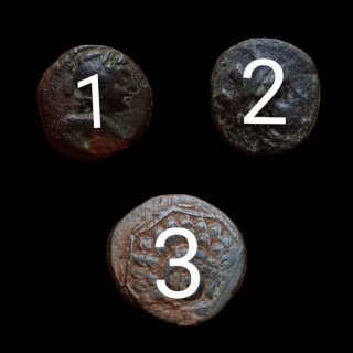 Lote 3 Monedas Griegas con Identificacion