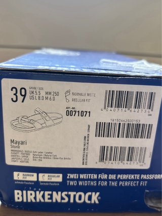 Birkenstock Mayari 39 Grigio stone regular fit