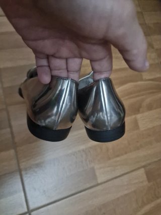Zapatos plateados talla 36