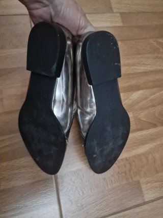Zapatos plateados talla 36