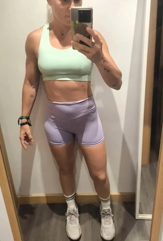 Shorts Lila Deportivos Mujer