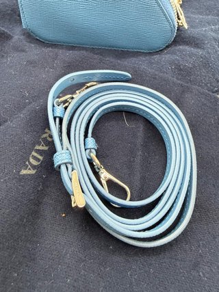 Bolso Prada Micro Triangle Azul