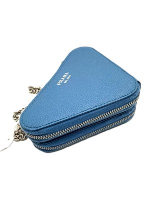 Bolso Prada Micro Triangle Azul