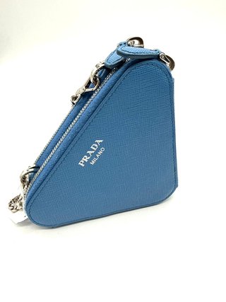 Bolso Prada Micro Triangle Azul