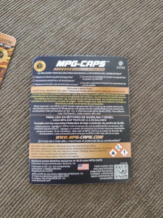 MPG-CAPS Pastillas Ahorro Combustible