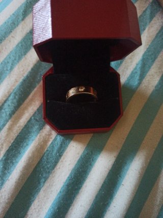 Anillo Cartier Rojo y Dorado