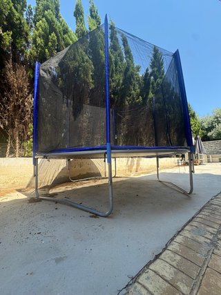 Cama Elástica Grande con Red de Seguridad