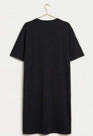 Abito nero estivo con spacco Zara