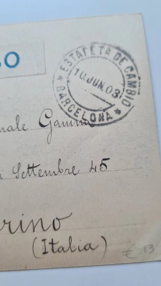 2 Tarjetas Postales Antiguas 1903 y 1930
