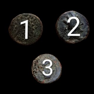 Lote 3 Monedas Griegas Con Identificacion