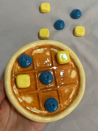 Juego 3 en raya pancake