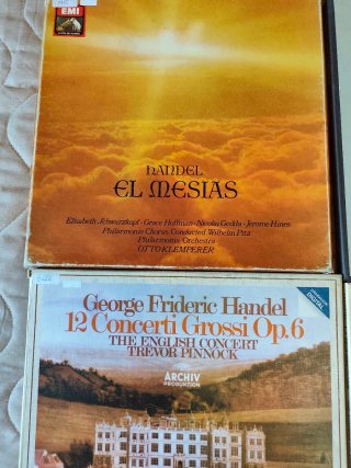LPs. Handel: Oratorios, Óperas, Conciertos.