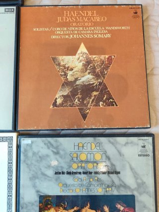 LPs. Handel: Oratorios, Óperas, Conciertos.