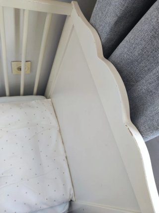 Cuna blanca Ikea Hensvik 120x60