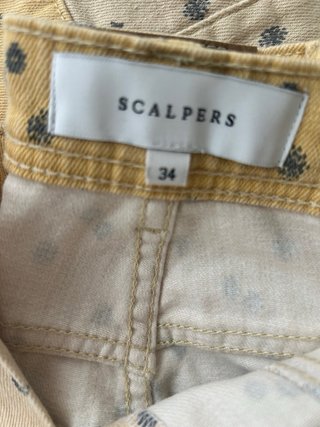 Conjunto Scalpers Nuevo Beige y Amarillo.