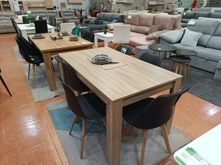Mesa Comedor + 4 Sillas Madera