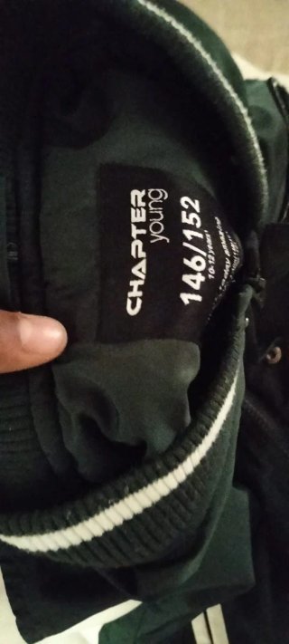 Giacca bomber verde e bianca