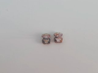 Pendientes Oso Tous nácar