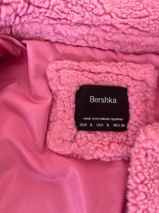 Chaqueta Bershka Rosa Talla S