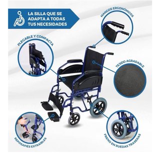 SILLA RUEDAS PLEG MAESTRAN AS 45CM NE