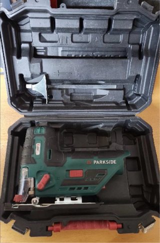 Caladora Parkside con maletín