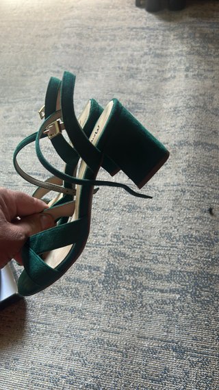 Zapatos de tacón verde
