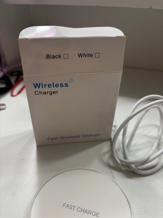 Cargador Inalámbrico Blanco Rápido