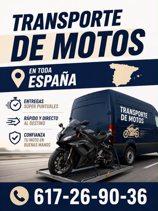 TRANSPORTE DE MOTOS DESDE BARCELONA 24H