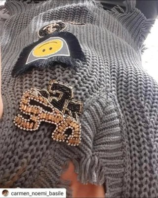Brandunique Gilet con Spille Taglia S