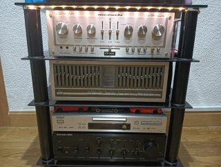 Amplificador Vintage Marantz 1152 DC Plata