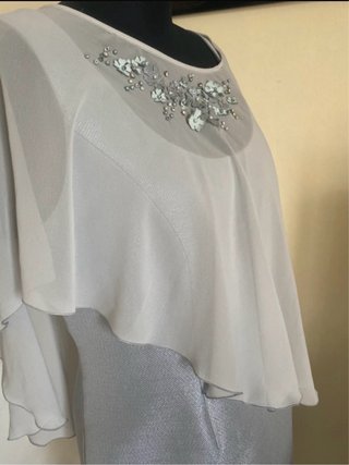 Abito da cerimonia argento e bianco