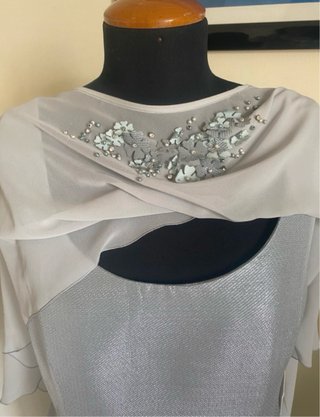 Abito da cerimonia argento e bianco