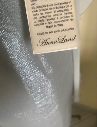 Abito da cerimonia argento e bianco