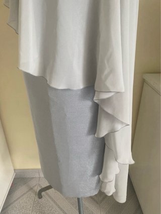 Abito da cerimonia argento e bianco