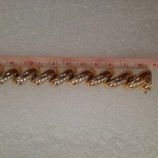 Bracciale Argento Dorato 18.5 cm