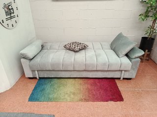 Sofá Cama Gris con Arcón