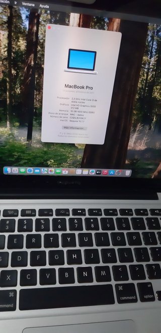 MacBook Pro con Sequoia - 16GB RAM 128GB SSD Plata
