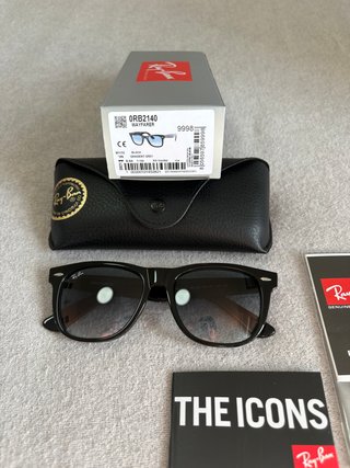 Gafas de Sol Ray-Ban Wayfarer Black/Gradient Grey