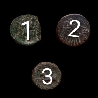 Lote 3 Monedas Griegas Con Identificacion