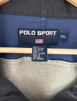 90s Polo Sport Jacket Ralph Lauren - Navy Blue XL