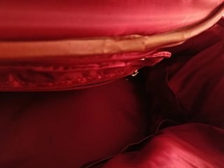 Neceser de viaje rojo/burdeos