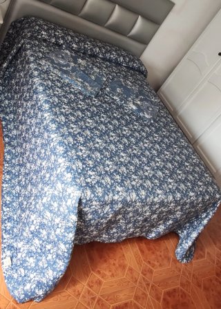 Colcha de cama reversible