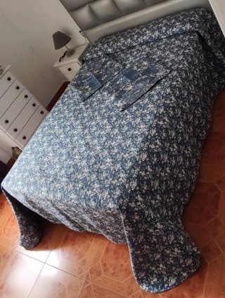 Colcha de cama reversible