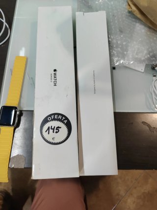 Apple Watch S3 38mm Plata con Correa Amarilla