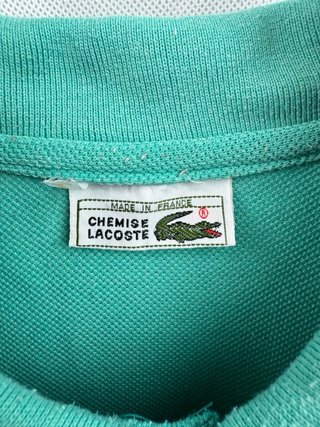 Polo Lacoste Vintage Turquesa