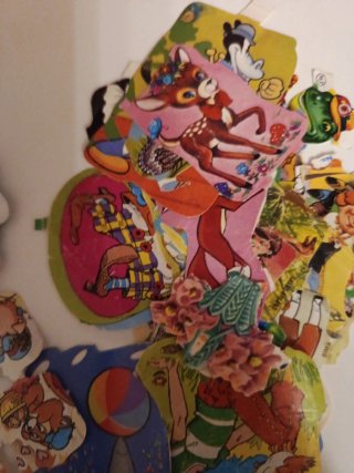Lote 150 cromos troquelados infantiles