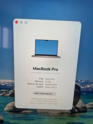 MacBook Pro 14 M3 Argento