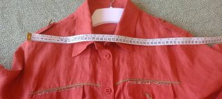 Camicia Lino Corallo Donna Taglia L 44 ITA