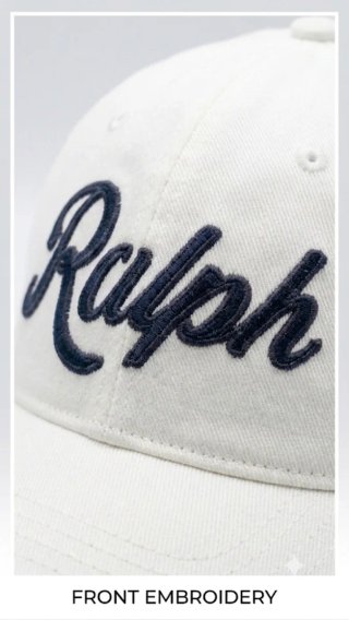 Gorra Ralph Lauren Blanca Bordada